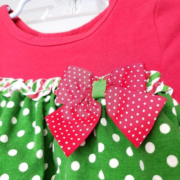 Bonnie Jean Christmas Tired 2 Piece Set Size 3T - Picture 3 of 9